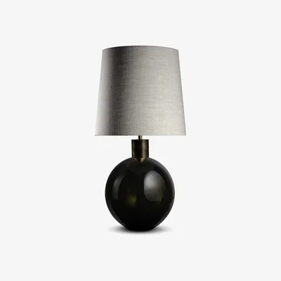 Tobias Oliver Porta Romana I Curate Lamp Olive With Brass Collar