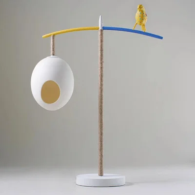 Tobias Oliver Porta Romana | Sleepy Robin Table Lamp Large | Multi
