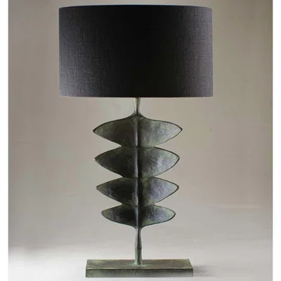 Tobias Oliver Porta Romana | Giacometti Leaf Lamp | Verdigris