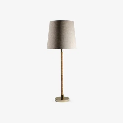 Tobias Oliver Porta Romana I Small Holden Table Lamp I Light Cane With Brass