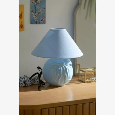 Urban Outfitters Urban Outfitters Bow Table Lamp - Blue Dia: 25.9cm x H: 29.7cm