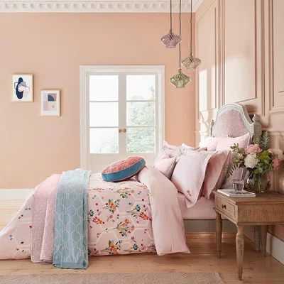 Amara Ted Baker - Peppermint Duvet Cover - Soft Pink - Single