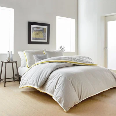 Amara DKNY - Sport Stripe Duvet Cover - Silver/Citron - Single