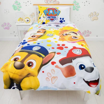 Dunelm Paw Patrol Duvet Cover & Pillowcase Set, Single MultiColoured
