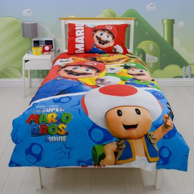 Dunelm Mario Movie Duvet Cover & Pillowcase Set, Single MultiColoured