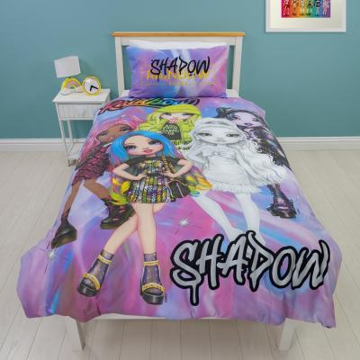 Dunelm Rainbow High Duvet Cover & Pillowcase Set, Single MultiColoured