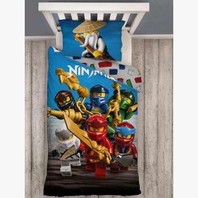 John Lewis LEGO Ninjago Reversible Duvet Cover and Pillowcase Set, Single