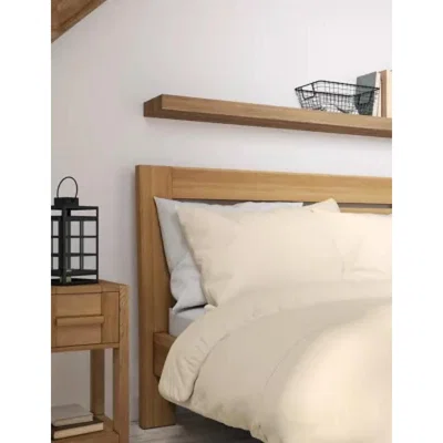 Marks & Spencer M&S Egyptian Cotton 230 Thread Count Duvet Cover - SGL - Oatmeal, Oatmeal,Cream,Slate Blue,White,Ivory,Silver Grey,Light Duck Egg,Slate,Purple
