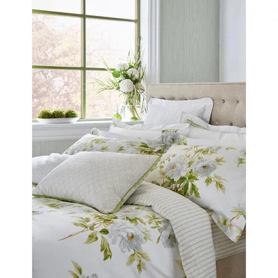 Marks & Spencer Sanderson Pure Cotton Sateen Adele Duvet Cover - SGL - Multi, Multi