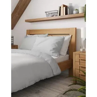Marks & Spencer M&S Dreamskin&reg; Pure Cotton Duvet Cover - SGL - Light Grey, Light Grey,White,Cream,Duck Egg