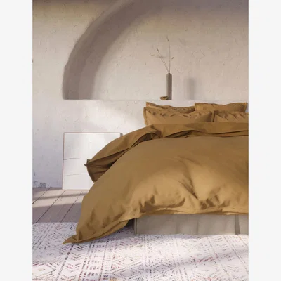 Marks & Spencer M&S X Fired Earth Washed Cotton Duvet Cover - SGL - Garden Folly, Garden Folly,Apres Ski,Charcoal,Pompeiian Red,Storm,Malm,Dover Cliffs,Hoppers Hat