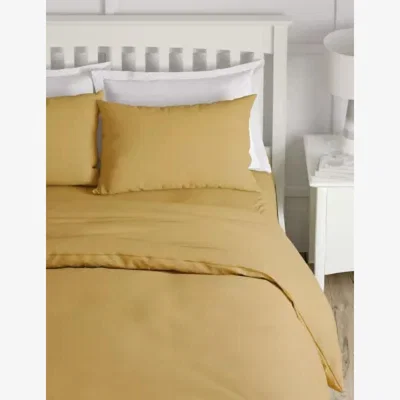 Marks & Spencer M&S Pure Cotton 180 Thread Count Duvet Cover - SGL - Ochre, Ochre