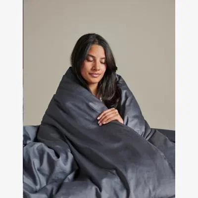 Marks & Spencer Bedfolk Pure Cotton Sateen Luxe Duvet Cover - DBL - Ink, Ink,Clay