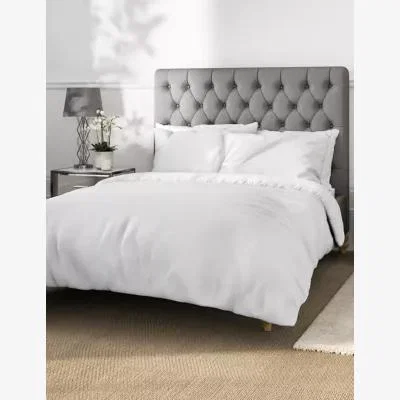 Marks & Spencer M&S Cotton Rich Percale Duvet Cover - DBL - Light Putty, Light Putty