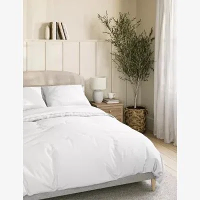 Marks & Spencer M&S Pure Cotton 180 Thread Count Duvet Cover - SGL - White, White,Duck Egg,Silver Grey,Cream
