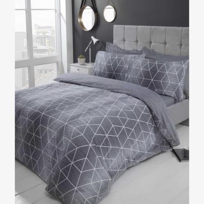 The Range Calvin Geometric Duvet Cover Sets - Grey / Single