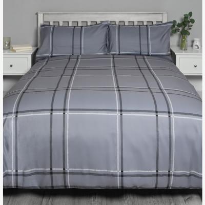 The Range Paxton Duvet Cover and Pillowcase Set - Grey / Single