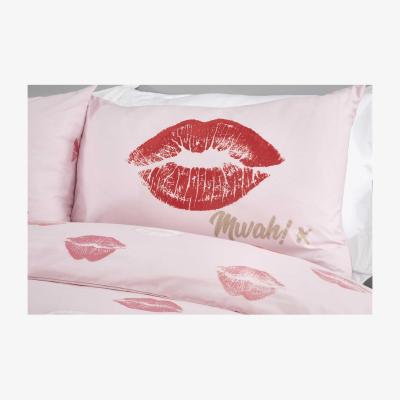 The Range Lippy Foiled Reversible Duvet Cover Bedding Sets - Pink / Single
