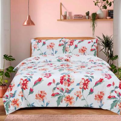 The Range Vantona Classic Range Abby Floral Duvet Cover Set - White/Multi / Single