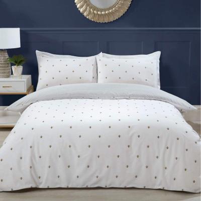 The Range Sleepdown Bumble Bee Duvet Cover Set - White Grey / Single