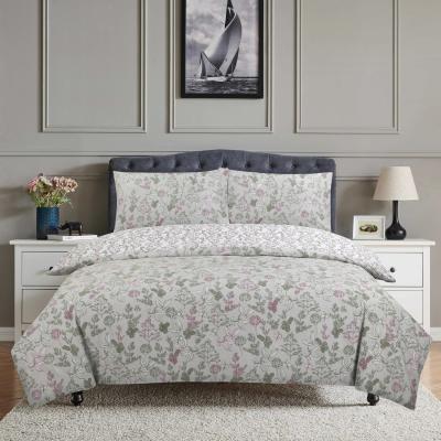 The Range Vantona Classic Flowers Duvet Cover Set - White/Multi / Single