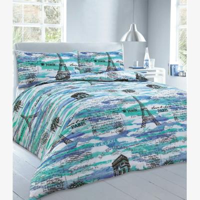 The Range Paris Illustrated Duvet Cover Bedding Set - Blue / Single