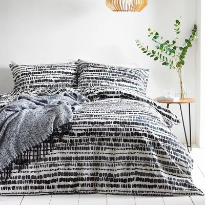 The Range Abstract Brushstrokes Duvet Cover Set - Single