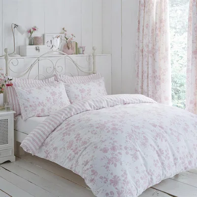 The Range Amelie 144 Thread Count Duvet Cover Set - Pink / Single