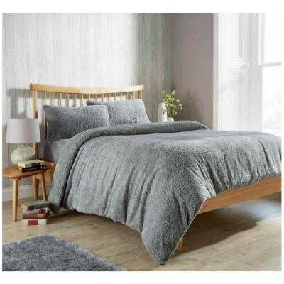 The Range Silver Teddy Duvet Single - Silver/Grey