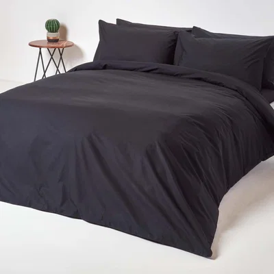 The Range Egyptian Cotton Duvet Cover with Pillowcase - Teal / Single