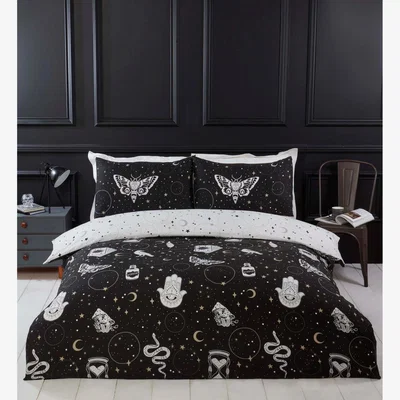 The Range Gothic Magic Duvet Cover Set - Black / Single