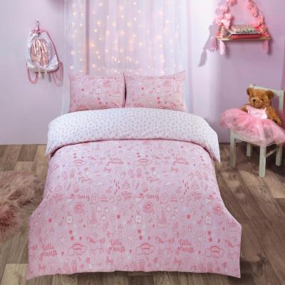 The Range Dreamscene Little Princess Heart Duvet Cover Bedding Set - Pink / Single