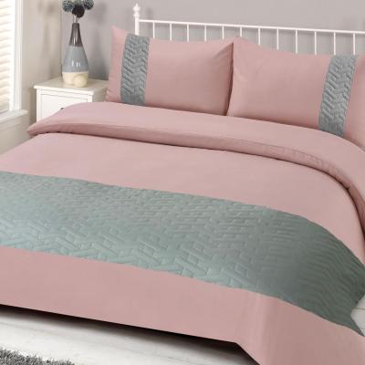 The Range Brentfords Pinsonic Geo Band Duvet Cover Bedding Set - Pink / Single