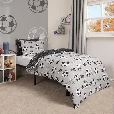 The Range Football Duvet Cover Bedding Set - Grey / Single