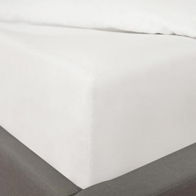 The Range OHS Plain Dye 100 Cotton 600TC Duvet Cover Pillowcase - White / Single