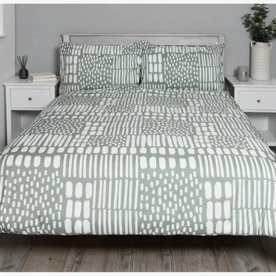 The Range Kailani Duvet Cover and Pillowcase Set - Sage / Single