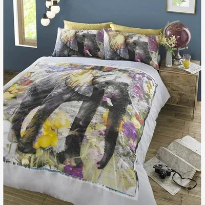 The Range HASHTAGBedding Elephant Dream Single Duvet Cover Bedding - Yellow