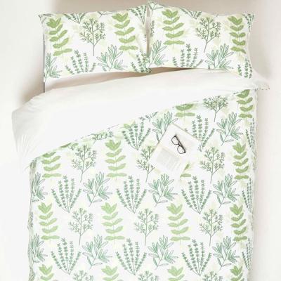 The Range Botanical Garden Printed Duvet Cover Set with Pillowcase - Green / Single