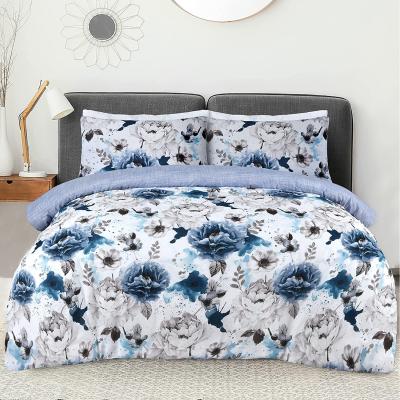 The Range Sleepdown Inky Floral Blue Duvet Cover Set - Blue / Single