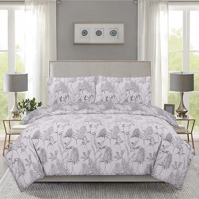 The Range Thistle Duvet Cover Set - Grey - Grey / Single