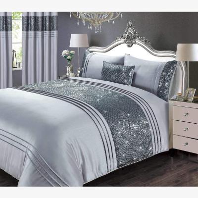 The Range Charleston Grey Duvet Cover Sets - Silver / Single
