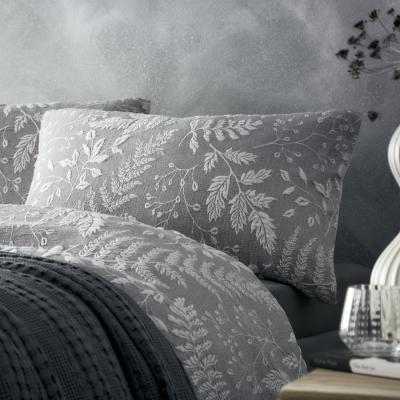 The Range Palazzo Duvet Cover and Pillowcase Set - Grey / Single