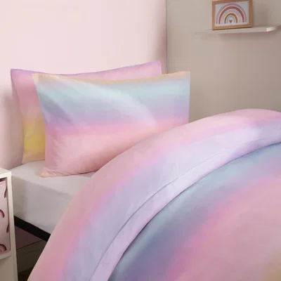 The Range Rainbow Duvet Cover Bedding Set - Pink / Single