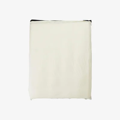 Wolf & Badger Neutrals / Black / White Single Duvet Cover In Bi Colour Canvas & Cinder Us Twin Sutram