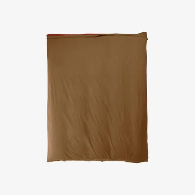Wolf & Badger Brown / Red Single Duvet Cover In Bi Colour, Carob & Ochre Red Us Twin Sutram