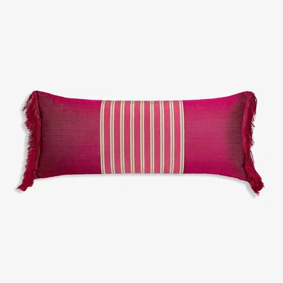 Amara Pink Fringed Pillow