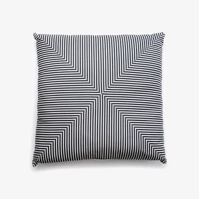 Amara Floor Pillow - Blue Stripe