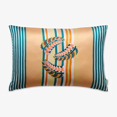 Amara Three Feathers Rectangle Lace Pillow
