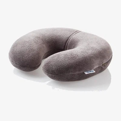 Barker and Stonehouse Tempur Transit Pillow 30x28x8cm, Grey Fabric | Barker & Stonehouse