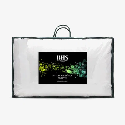BHS.com Duck Feather Rich Pillows, Pair